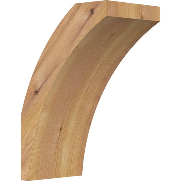 Ekena Millwork 5 1/2"W x 8"D x 12"H Thorton Smooth Knee Brace, Western Red Cedar BRC06X08X12THR00SWR - main